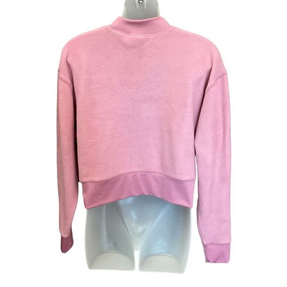 Abound Sweatshirt Cropped High Neck Super Soft Pink Mauve Long Sleeves Small - Picture 2 of 9
